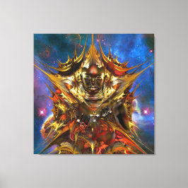 Magische Gouden Ster Canvas Afdruk