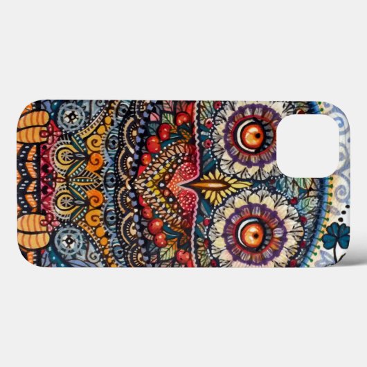 Magische grafische uil Case-Mate iPhone case (Achterkant (horizontaal))