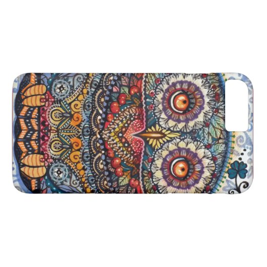 Magische grafische uil Case-Mate iPhone case (Achterkant (Horizontaal))
