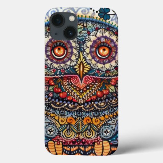 Magische grafische uil schilderij Case-Mate iPhone case (Achterkant)