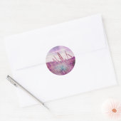 Magische gras ronde sticker (Envelop)