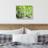 Magische Green Forest Scene. Canvas Afdruk (Insitu (Slaapkamer))