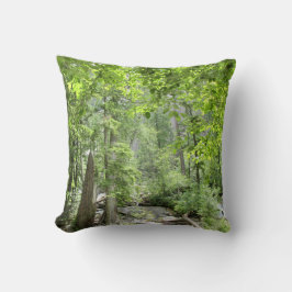 Magische Green Forest Scene. Kussen