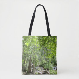 Magische Green Forest Scene. Tote Bag