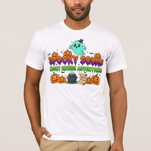 Magische Griezelsquad T-shirt | Halloween Geest &  (Voorkant)