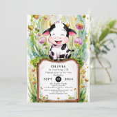 Magische grillige Koe Verjaardag Kaart (Staand voorkant)