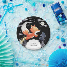 Magische grillige vos verjaardag papieren bordje