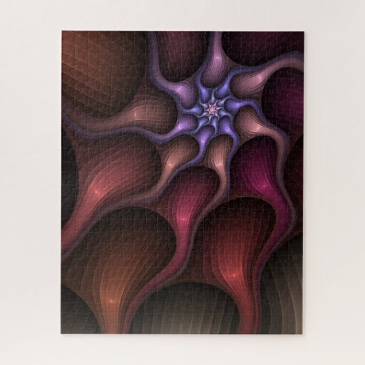 Magische Groei Moderne Abstracte kleurrijke Fracta Legpuzzel (Verticaal)