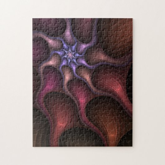 Magische groei moderne abstracte kleurrijke fracta legpuzzel (Verticaal)