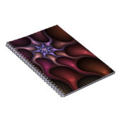 Magische Groei Moderne Abstracte kleurrijke Fracta Notitieboek (Rechterzijde)