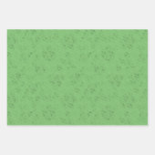 Magische groene romantische kitsch kerstversiering inpakpapier vel (Voorkant 2)