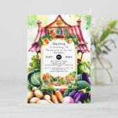 Magische groenten Boeren Markt Verjaardag Kaart (Staand voorkant)