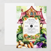 Magische groenten Boeren Markt Verjaardag Kaart (Voorkant / Achterkant)