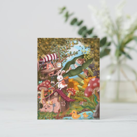 Magische grond briefkaart