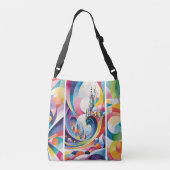 Magische grond crossbody tas (Achterkant)