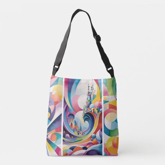 Magische grond crossbody tas (Achterkant)