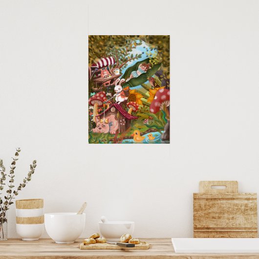 Magische grond poster (Keuken)