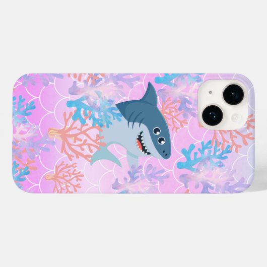 Magische haai kleurrijk zee regenboog Verjaardag k Case-Mate iPhone Case (Achterkant (horizontaal))