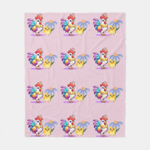 Magische Haan Baby Meisje Fleece Deken