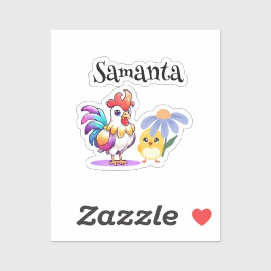 Magische Haan Stickerblad Sticker (Vel)