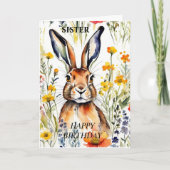 Magische Haas Verjaardag Kaart (bewerkbaar) (Voorkant)