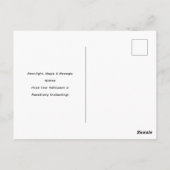 Magische Halloween Black Cat Witch Pet en maanlich Briefkaart (Achterkant)