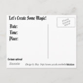Magische halloween-groeten briefkaart (Achterkant)