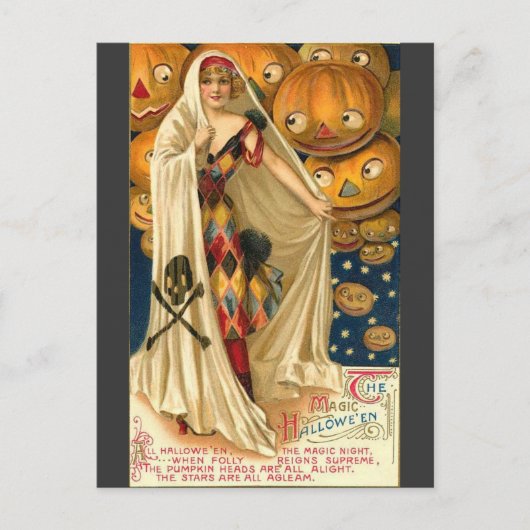 Magische halloween-groeten briefkaart (Voorkant)
