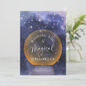 Magische Halloween Hemelse Vakantie Wenskaart Kaart (Staand voorkant)