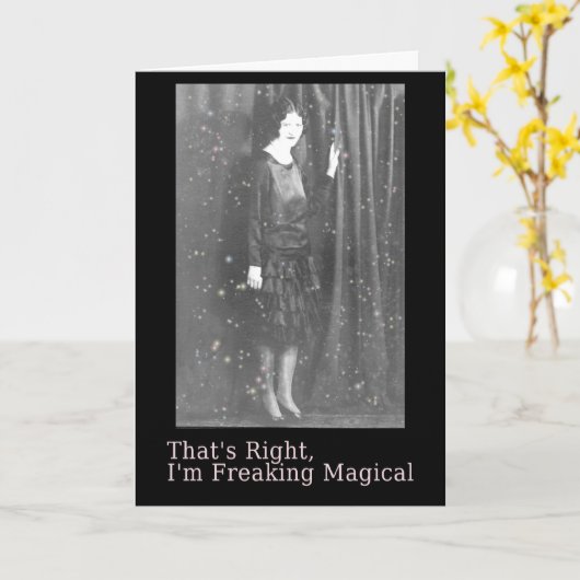 Magische Halloween Kaart (Gele Bloem)