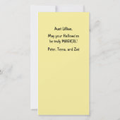 Magische Halloween Kaart (Achterkant)