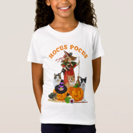 Magische halloween met witch Cats en pompoen T-shirt