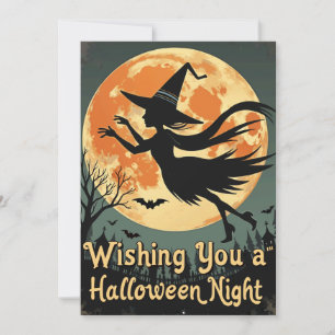 Magische Halloween Nacht Feestdagenkaart