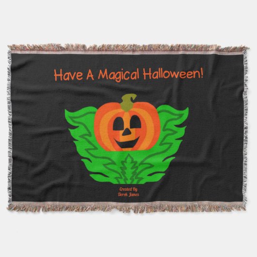 Magische halloween pomkin Throw Blanket Deken (Voorkant)