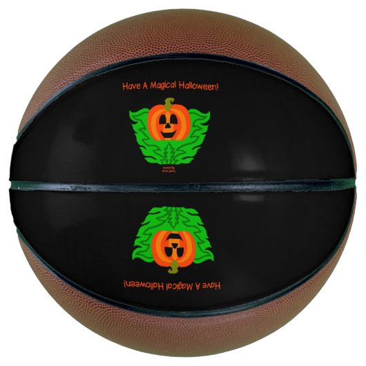 Magische Halloween Pumpkin Basketbal (Voorkant)