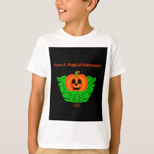 Magische Halloween Pumpkin Boys White T Shirt