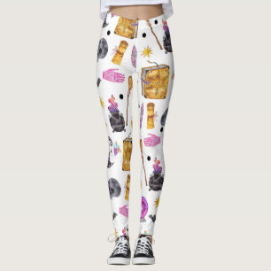 Magische Halloween Waterverf Magic Feestelijke Ple Leggings