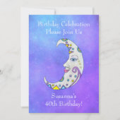 Magische Halve Maan Gezicht Kleur Markeringen Sky Kaart (Voorkant)