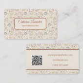 Magische handen met ogen in pastel QR-code Visitekaartje (Voorkant / Achterkant)