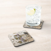 Magische handgeschilderde monarchvlinders bier onderzetter (Rechterzijde)