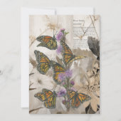 Magische handgeschilderde monarchvlinders feestdagenkaart (Voorkant)