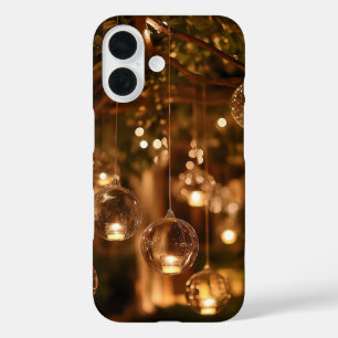 Magische hangende glazen lantaarns Kaars iPhone 16 Hoesje