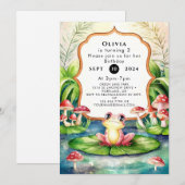 Magische Happy Frog Verjaardag Kaart (Voorkant / Achterkant)