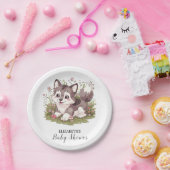 Magische Happy Wolf Baby shower Papieren Bordje (Feest)