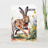 Magische Hardloophaas Verjaardag Kaart (bewerkbaar (Voorkant)