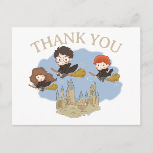 Magische Harry Potter en Hogwarts Bedankt Briefkaart