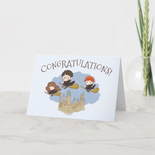 Magische Harry Potter en Hogwarts-felicitaties Kaart (Voorkant)