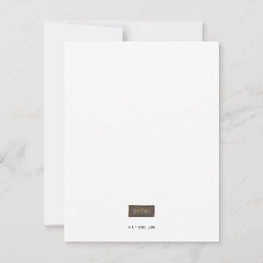 Magische HARRY POTTER™ en Hogwarts-verjaardag Bedankkaart (Achterkant)