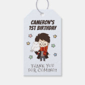 Magische HARRY POTTER™ en Hogwarts verjaardag Cadeaulabel (Voorkant)