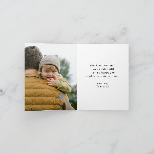 Magische Harry Potter™ en Zweinstein Verjaardag Bedankkaart (Binnen)